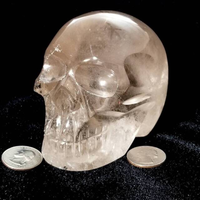 Smoky Quartz Crystal Skull - image 1