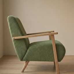 Swift Green Lounge Chair Boucle Club Seat Armchair - thumbnail 2