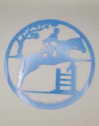 Horse Riding, Jumping, Stables, Teenager Girls Bedroom Decor, Club Name Sign Name, Door Or Wall Hanger in Acrylic Wood - thumbnail 1