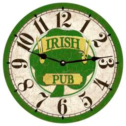 Irish Pub Clock - Ireland Clock