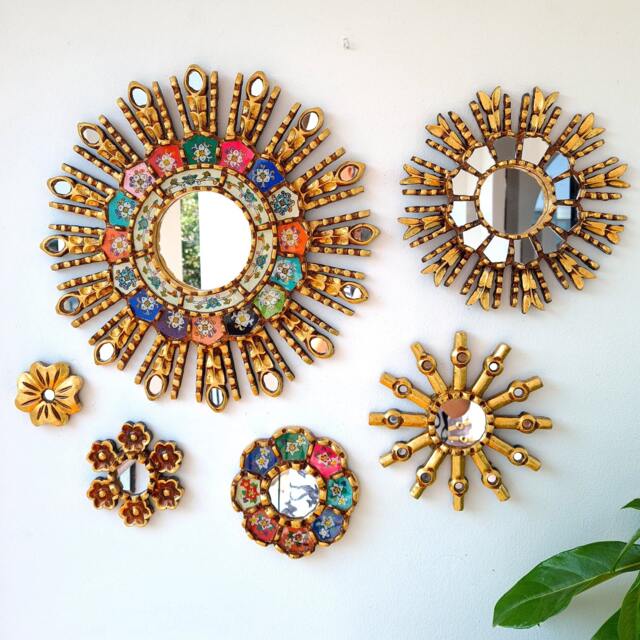 "Peruvian Mirrors ""Rainbow Hojillas Collection" - image 1