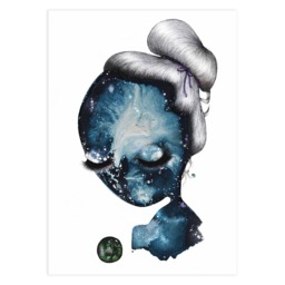 Satin Sea - Gicl??e Art Print/Poster Watercolor Painting By Joanna Jensen - thumbnail 3