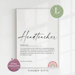 Headteacher Print Gift, Print, Teacher Gift, Dance Head Quote, Quotes, Teachers - thumbnail 3