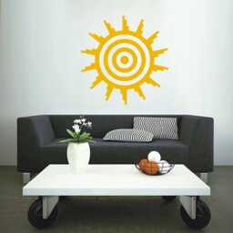 Tribal Native American Indian Mexican Maya Sun Vinyl Wall Decal Adhesive Sticker Home Interior Art Decor - thumbnail 1