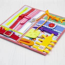 Sensory Activity Board Fine Motor Skills Toy For Toddlers - thumbnail 2