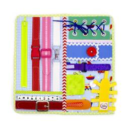 Sensory Activity Board Fine Motor Skills Toy For Toddlers - thumbnail 3