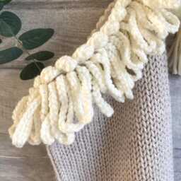 Bohemian Tassel Christmas Stocking, Handmade Farmhouse Holiday Decor For Modern Homes - thumbnail 2