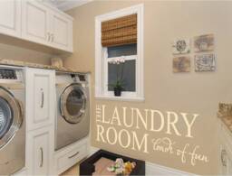 The Laundry Room Decal, Stickers, Sticker, Wall Quote, Quote - thumbnail 1