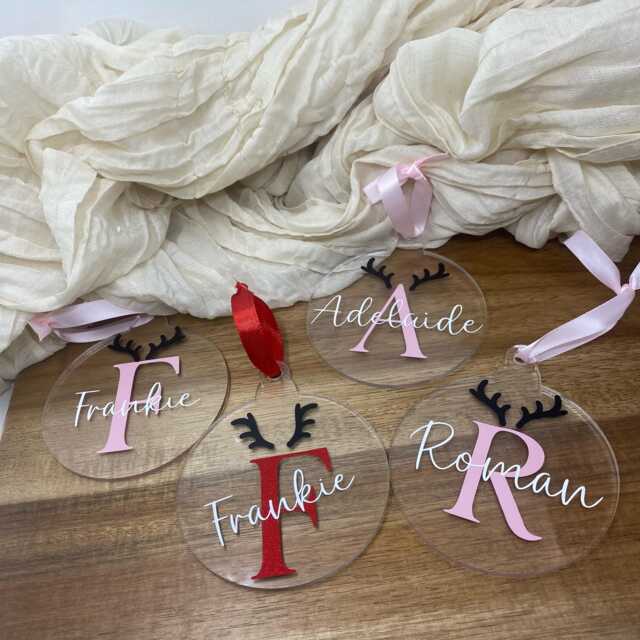 Personailsed Christmas Tree Bauble Decoration Decor Gift Present - image 1