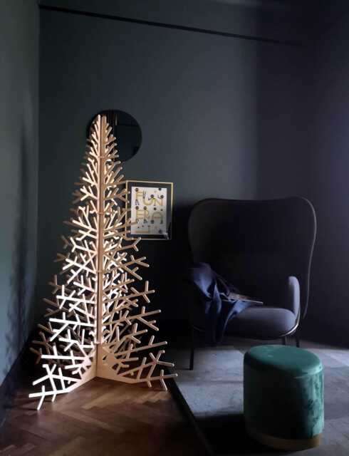 Birch Plywood Christmas Tree - Sustainable Wood Holiday Decor - image 1