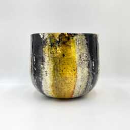 Handmade Soraya Metal Plant Pot Large Retro Planter - D24cm, D33cm - thumbnail 2