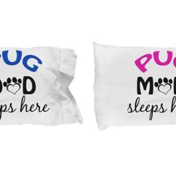 Dogsmakemehappy Pug Mom & Dad Pillowcases - Dad - thumbnail 3