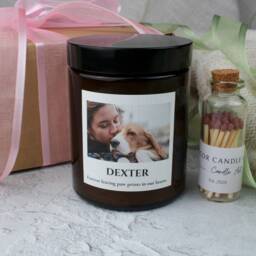 Personalised Dog Memorial Photo Candle - Sympathy Gift For Pet Loss - thumbnail 3