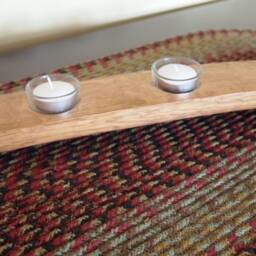 "Wine Barrel 3 Tea Light Candle Holder " - thumbnail 2