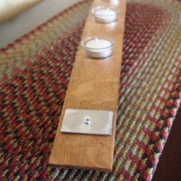 "Wine Barrel 3 Tea Light Candle Holder " - thumbnail 4