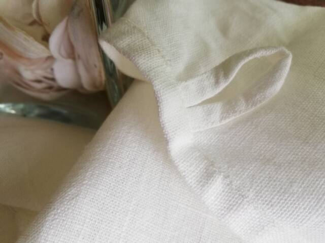 White Linen Towels, Set Of 4 Hand & Face Fringed Thick Milky White Towel, Guest Tea Towel - image 1