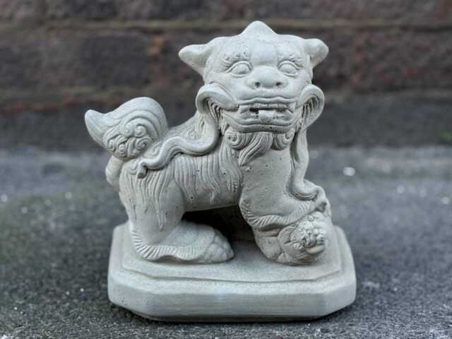 Unique Guardian Lion Statue Concrete Large Figurine Stone Wildlife Sculpture Outdoor Gothic Decoration Garden Ornament Lion Lover Gift - image 1