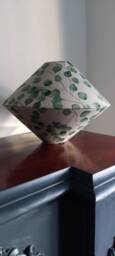 Green Leaves Linen Handmade Lampshade Coolie - thumbnail 4
