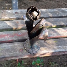4Th Anniversary, Anniversary Gift, Wedding Iron Flowers, Metal, Forged Tulip, Steel Metal Flower, Tulip - thumbnail 3