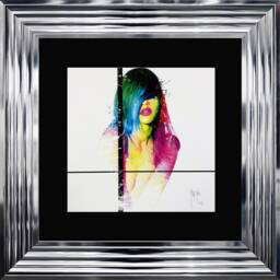 Patrice Murciano Wall Art -Fashion Laura- Framed Print With Border - 55cm X 55cm - Choice Of Frame Colour - thumbnail 2