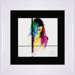 Patrice Murciano Wall Art -Fashion Laura- Framed Print With Border - 55cm X 55cm - Choice Of Frame Colour - thumbnail 4