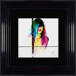 Patrice Murciano Wall Art -Fashion Laura- Framed Print With Border - 55cm X 55cm - Choice Of Frame Colour - thumbnail 1