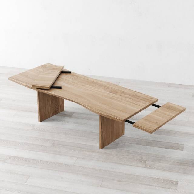Millennium Extendable Natural Oak Dining Table - image 1