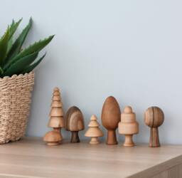 Wooden Forest Set Of 7 Trees Toys For 1 Year Old, Montessori Unique Baby Toys, Gift Toddler, Nursery Decor From Ukraine Shop