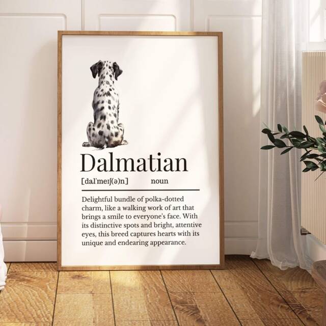 Dalmatian Definition Print, Wall Print For Owner, Dog Owner Gift, Gift Mum - image 1