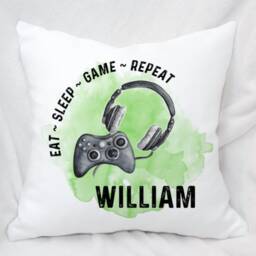 Personalised Gamers Cushion, Ideal Gift For Gaming Enthusiasts, New Choice Of Designs - thumbnail 2