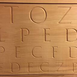 Carved Eye Chart - thumbnail 3