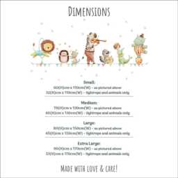 Circus Friends Wall Stickers, Watercolour Animals Decals, Nursery Decor, Kids' Bedrooms & Playrooms - thumbnail 3