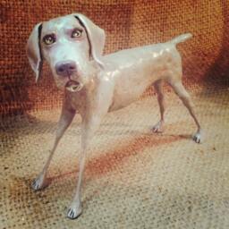 Custom Pet Sculpture Folk Art Dog Memorial, Portrait - thumbnail 2