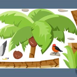 Palm Tree 155 cm Wall Decal For Children's Room, Baby Jungle, Jungle Sticker - thumbnail 2