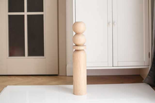 Handmade Wood Table Legs Unfinished Ash, Oak, Birch - 540mm - image 1