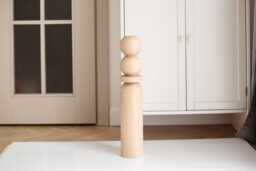 Handmade Wood Table Legs Unfinished Ash, Oak, Birch - 540mm - thumbnail 1