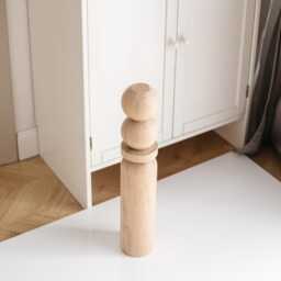 Handmade Wood Table Legs Unfinished Ash, Oak, Birch - 540mm - thumbnail 3