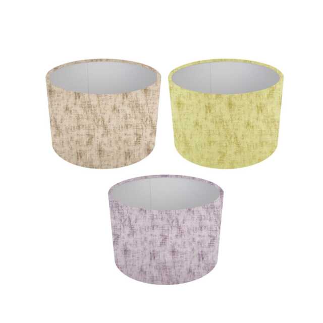Granite Fabric Cylinder Drum Lampshade, Pendant Or Table Light Shade, Home Decor - image 1