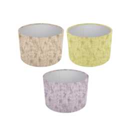Granite Fabric Cylinder Drum Lampshade, Pendant Or Table Light Shade, Home Decor