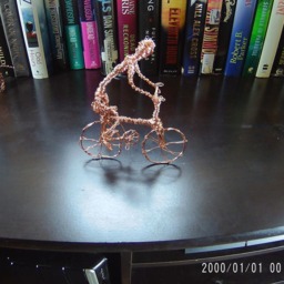 Twisted Person Getting On A Bike - thumbnail 3