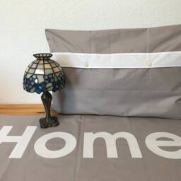 1x Country Style Cushion Cover Pillow Taupe/White Home 40x60cm - thumbnail 3