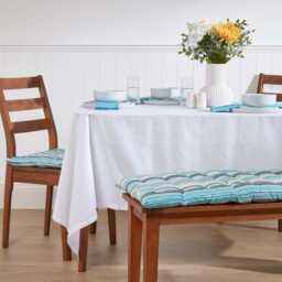 Luxury Striped Bench Cushion - Osaka, New England, Multi Stripe, 2 & 3 Seater, Cotton, Indoor/Outdoor, Machine Washable, Oeko-Tex?? Certified - thumbnail 3