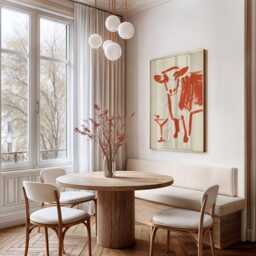 Cow Martini Wall Art Print, Modern Kitchen Artwork, Quirky Bar & Dining Room Illustration - thumbnail 2