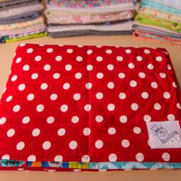 Baby Boy Quilt, Primary Color Quilt, Monsters Boy Bedding, Baby Shower Gift, Unique Red Bright Nursery - thumbnail 2