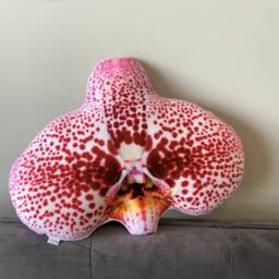 Orchid Shape Pillow, Small Size Flower Decor, Flower Accent Cushion - thumbnail 3