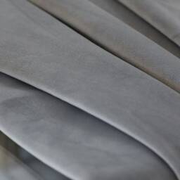 Pair Of Earth Grey Velvet Curtains, Silky Living Room Custom Curtains - thumbnail 3