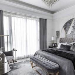 Pair Of Earth Grey Velvet Curtains, Silky Living Room Custom Curtains - thumbnail 2