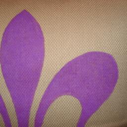 New 20x20 Inch Designer Handmade Pillow Case With Hand Painted Fleur De Lis - thumbnail 2
