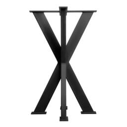 Bar Table Leg Tall X-Shape - Industrial Steel - Leg Only - thumbnail 2