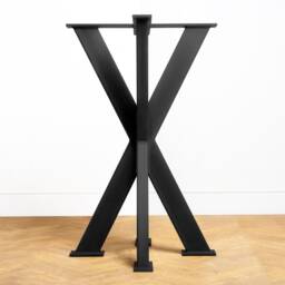 Bar Table Leg Tall X-Shape - Industrial Steel - Leg Only - thumbnail 3